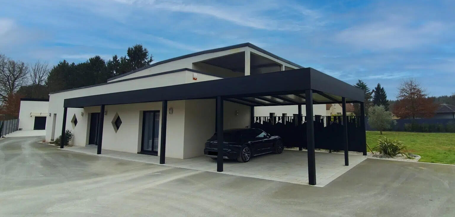 Carport à toit plat Linconyl